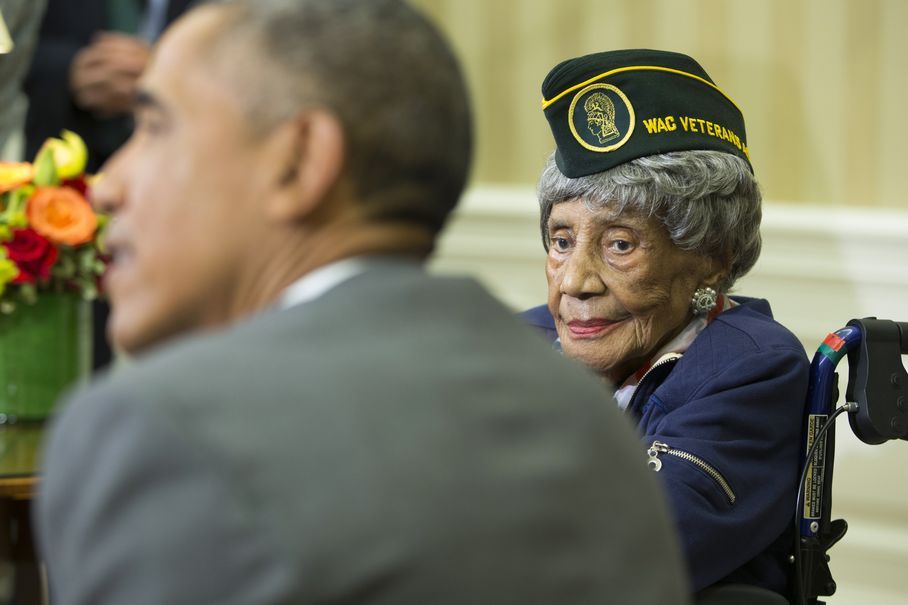 the-perks-of-being-black:  “President Obama honored a very special veteran [in