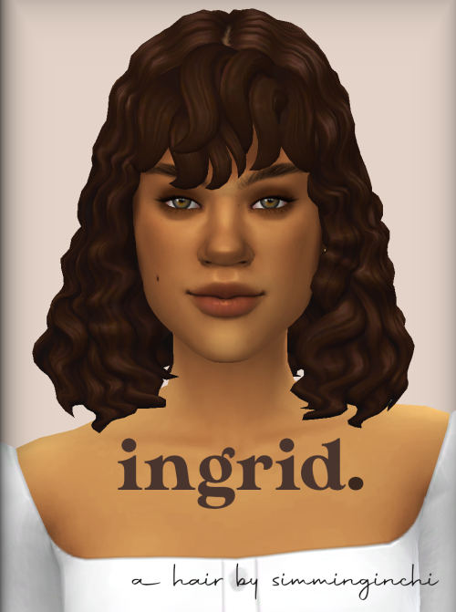 Ingrid | a hairI’m back. For how long? still TBD.  Here’s a cropped version of @okruee’s new ariadne