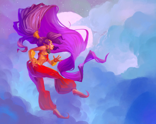 Shantae is a fun character and I had the urge to paint her, and so I did ^^ Check out Wayforward&