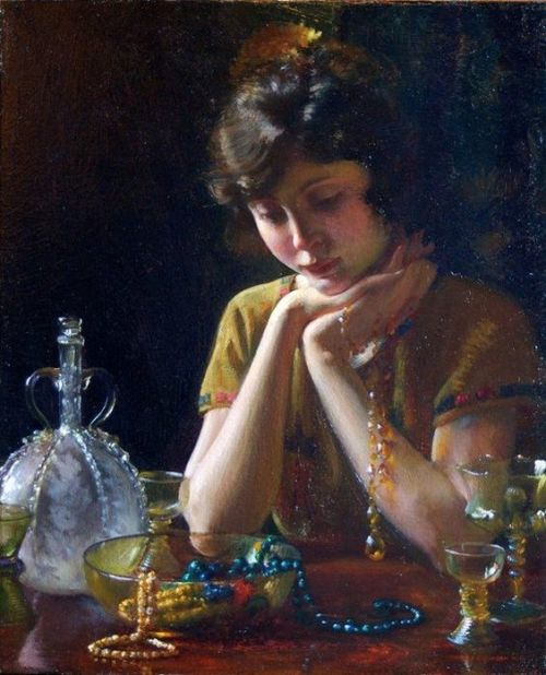 Charles Courtney Curran (1861 – 1942, American), Heirlooms