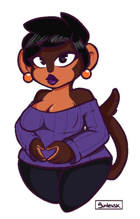 puuzu:  chokix2:  I drew puuzo’s OC Monita because she’s a fucking cutie and I love her.   OMG IM GONNA CRY
