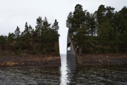 Who-:  Norways Powerful Memorial Shows A Cut Within Nature  On July 22, 2011, An
