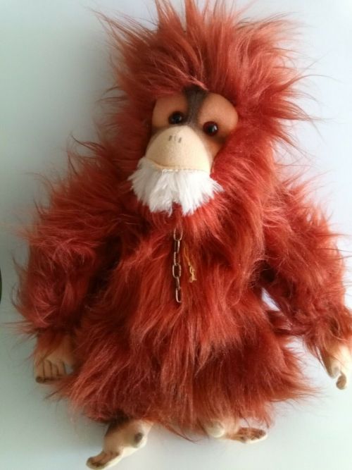 Vintage German Hermann Orangutan Monkey Plush Stuffed Toy 16 ebay goodvintagegr