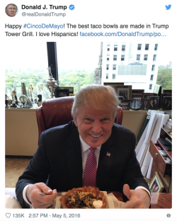 afloweroutofstone: Someone just noticed that Trump’s classic Cinco De Mayo Tweet shows that his Trump Tower office has a desk drawer full of Sudafed from the UK, where looser regulations around pseudoephedrine make it easier to get in large amounts