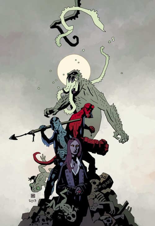 cantstopthinkingcomics: Hellboy by Mike Mignola