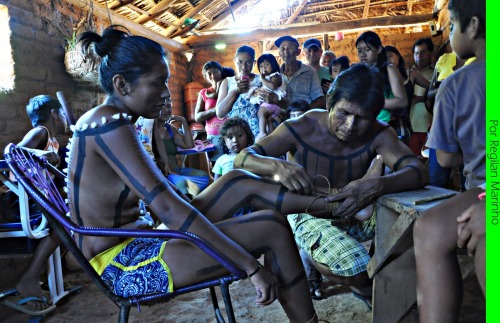 XXX Preparations for a traditional Xerente marriage, photo