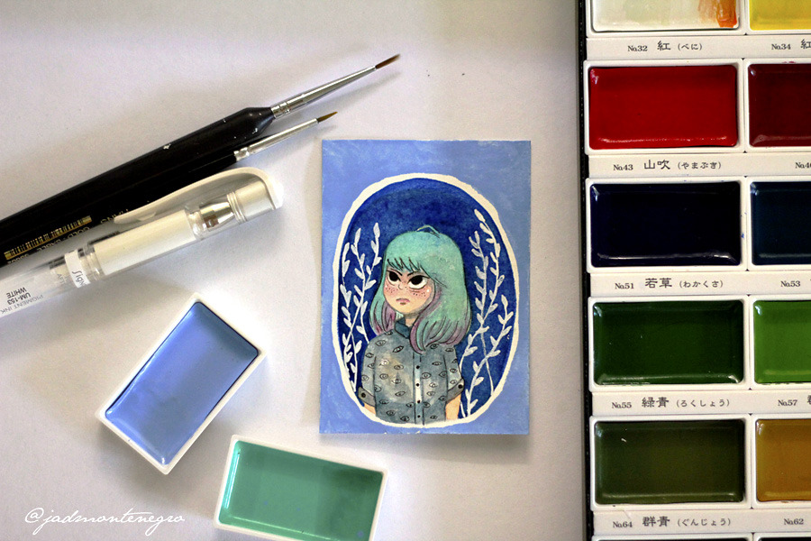 Gansai Tambi Watercolors - Individual Pan Turquoise Green Deep 057