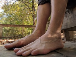 size16whitefeet:  Airing them out on my lunch