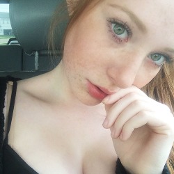 madelineaford:  why do i always take selfies in my car   You feel safest of all?