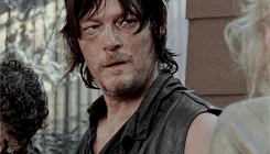dailydoseofselena:Get to know me meme: [1/5] Male Characters » Daryl Dixon.“I ain’t afraid of nothin