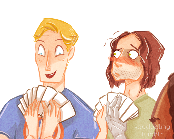 meeshay:  superfizz:  voodooling:  The gang is playing Cards Against Humanity and