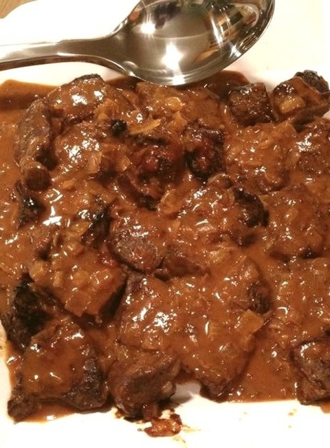 Mom's Venison Barbeque Sauce - Venison In This Recipe For Game Season, Venison Steaks Are Seared Before