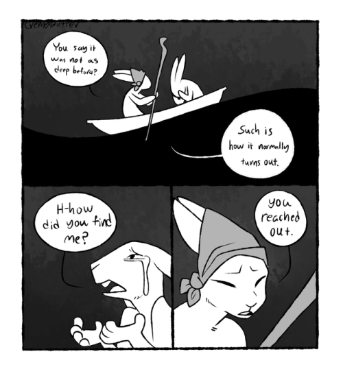 cremsie:Deep murky water.A short comic about feelings of hopelessness. My Patreon 