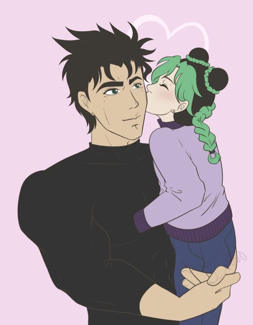 j3nnt:JOTARO being a dad, so sweet.