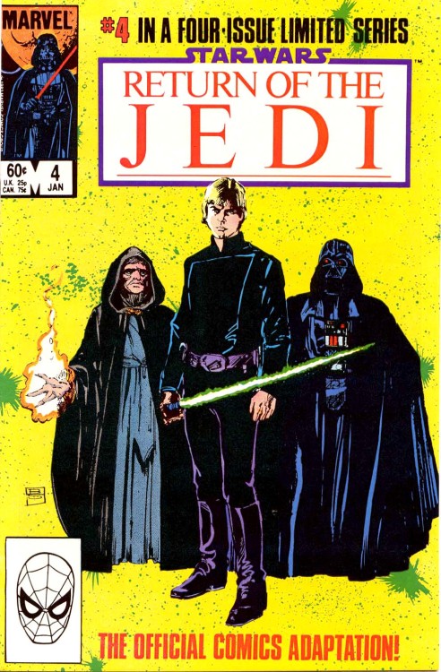 brianmichaelbendis:Bill Sienkiewicz 1983: Marvel Super Special #27, Return of the Jedi #1-4 coversGo