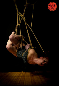 kinbakuluxuria:  RedSabbath tied by Wildties.http://www.kinbakuluxuria.com