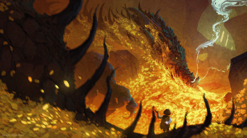 Smaug I&rsquo;m really happy to have finally taken the time to illustrate my favorite Dragon fro