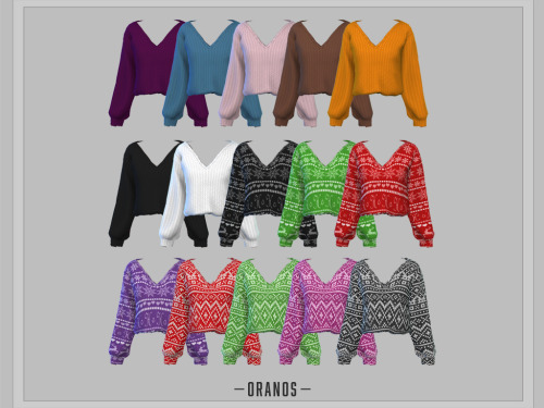 Holiday Sweater - New Mesh- HQ Mode compatible- 15 Colors- Specular map includedHope you like i