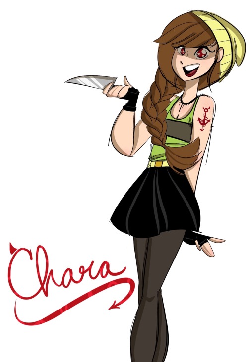 Im Trying Stuff Out For Older Chara. Post Pacifist Though. She Gets To The Surface Too. Doesnt Kill Anybody