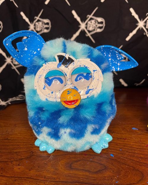 2013 Hasbro Furby Boom Blue Waves Plush Stuffed Animal Beanbag Plush No Internals up for adoption on