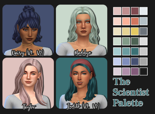 Aladdin-the-Simmer Scientist Recolor Dump28 add-on colors in my Scientist PaletteMeshes are required