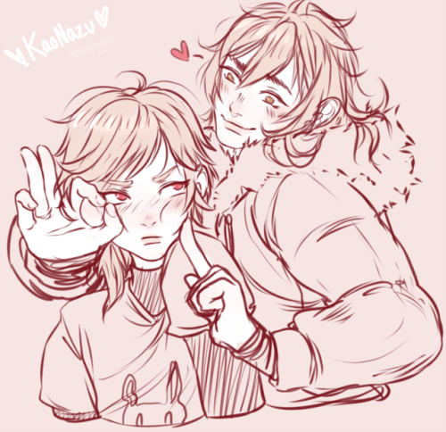 kaonazu doodle dump from twitter bc sometimes u gotta be ur own superhero and create ur own otp cont