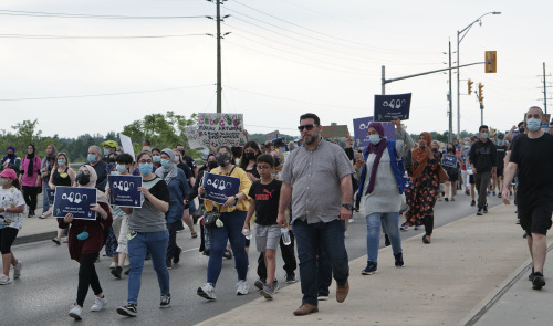 People in the London Multi-faith March to end Racism and Islamophobia, 11th June, 2021 (photographer