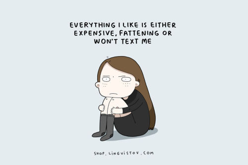 15 Things Every Single Girl Can Relate To: Lingvistov Illustrated 15 Things That Every Single Girl Can