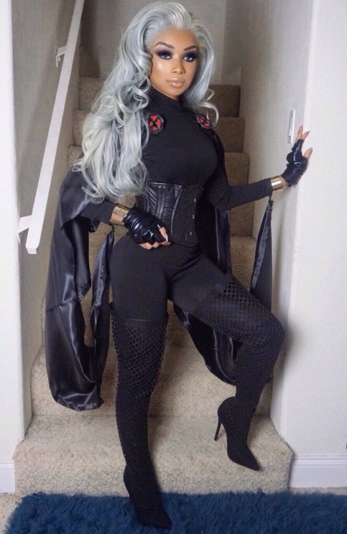 officialdesiree: Actress Desirée Mitchell’s STORM Cosplay goes viral on Twitter.Storm movie in the