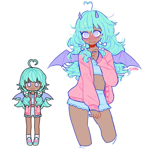 two new ocs I made using Pastel Girl, they are soft babiesidk what to name them tho ¯\_(ツ)_/&ma