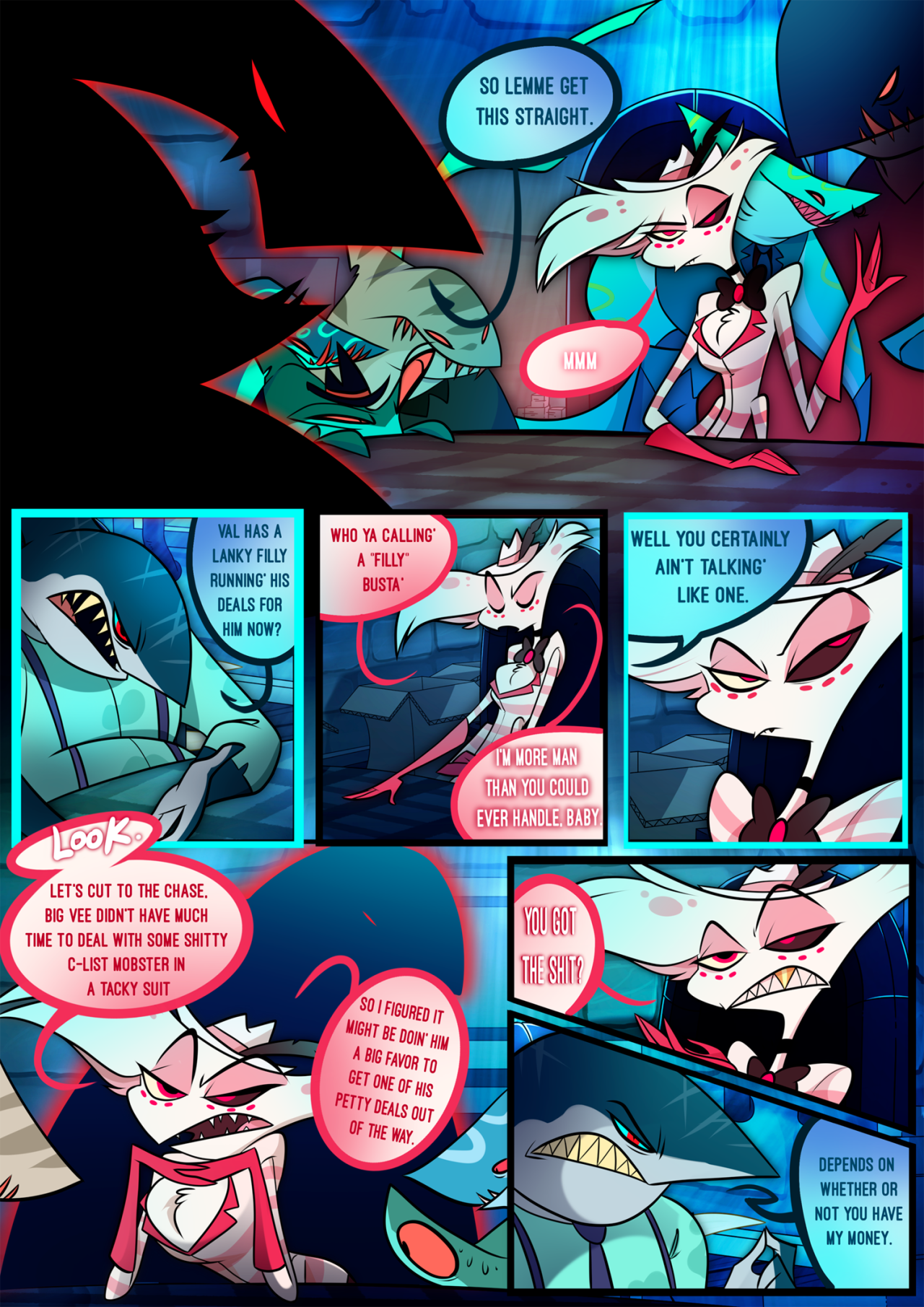 Angel dust comic hazbin hotel