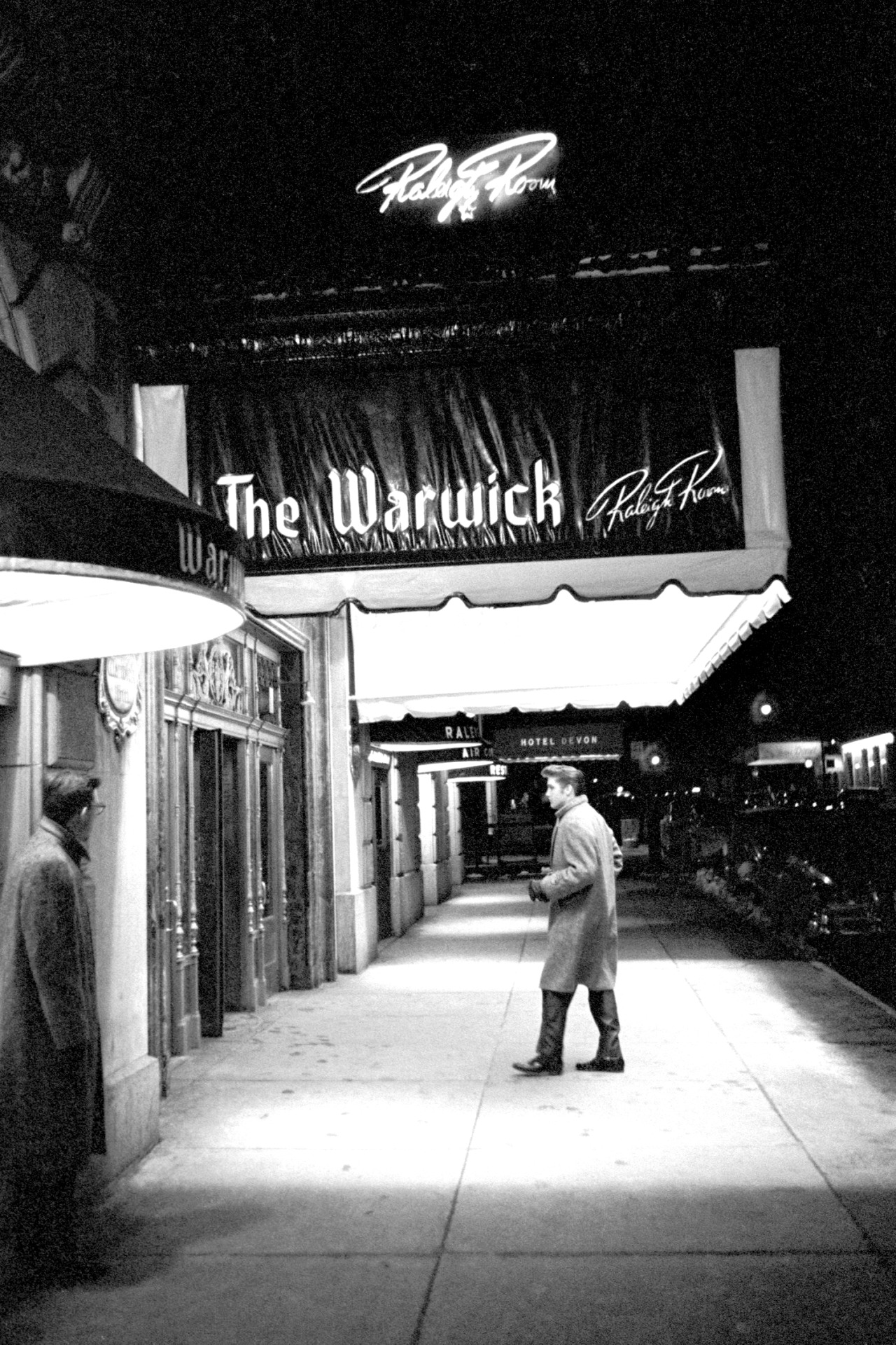 Elvis Presley outside the Warwick Hotel, New York City, photographed by Alfred Wertheimer, March 1956