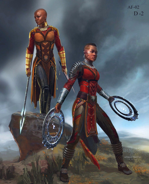 Sex superheroesincolor:  Okoye and Nakia #BlackPanther pictures