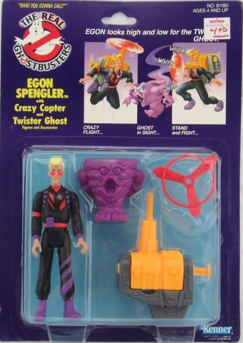 1980sactionfigures: Egon Spengler (with Crazy Copter) - Real Ghostbusters (Kenner) The only Real Gho