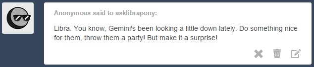 asklibrapony:  Oh no  &hellip;oh dear &gt;w&lt; Damn trollanons!