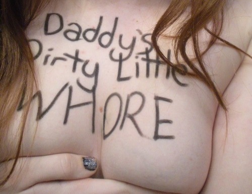 Daddy’s favorite daughter. She likes to allow me to let everyone know who owns her.  What do y