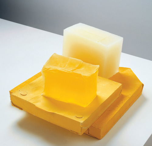 Rachel Whiteread YELLOW EDGE, 2007–08 - Plaster, pigment and resin (four units)Gagosian Gallery