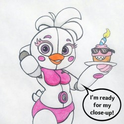 Funtime Chica and Helpy by PilloTheStar