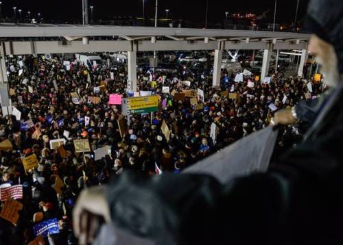 micdotcom:  14 photos show the massive protests against Trump’s Muslim ban at airports across the US