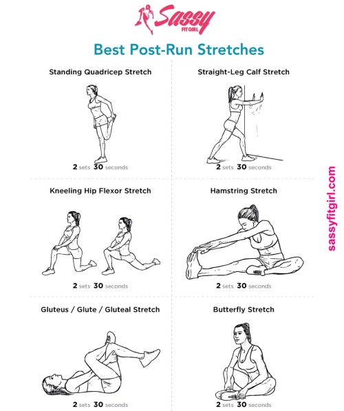 Best Post-Run Stretches
Stretching after a run is very important. It helps relieve tension and soreness, increases flexibility and helps prevents injury.
Do these 6 Post-Run Stretches after your workout when your muscles are still warm. They will...