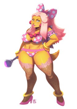 tovio-rogers:  full body commission of #Bowser’s daughter #WendyOKoopa of #Mario fame 