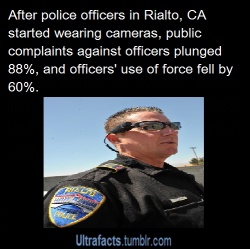 farmboy264:  ultrafacts:  Source Follow Ultrafacts for more facts!  This system is called the tazor axon flex. Paired with Oakley they created a system mounted to sunglasses or safety glasses to help protect officers against false accusations. Along with