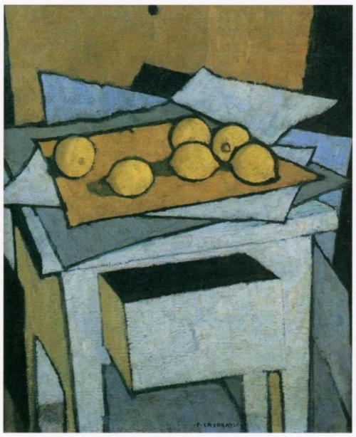 ein-bleistift-und-radiergummi:Felice Casorati ‘Limoni’ 1950.(Source: casorati.