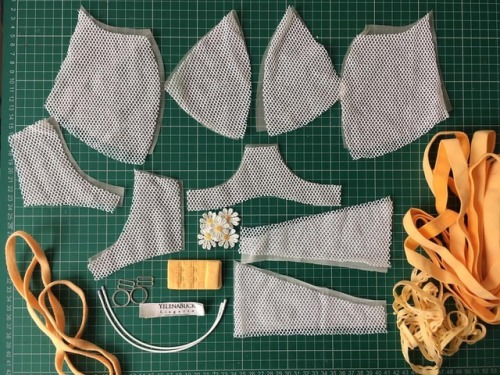 34 pieces go into making a Sweet Daisy wired Bra! I’ve made a lot of wired bras throughout the years