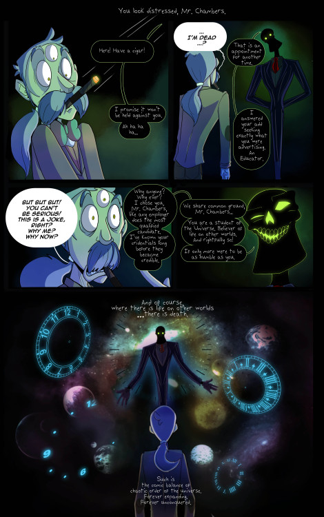 icecry:  November 2015 comic :)  Death is a Business. Something that I may want to pick up