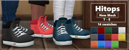 nephelaesims4: Hitops (High-Top shoes for male sims) A set of cute, maxis-match high top shoes for y