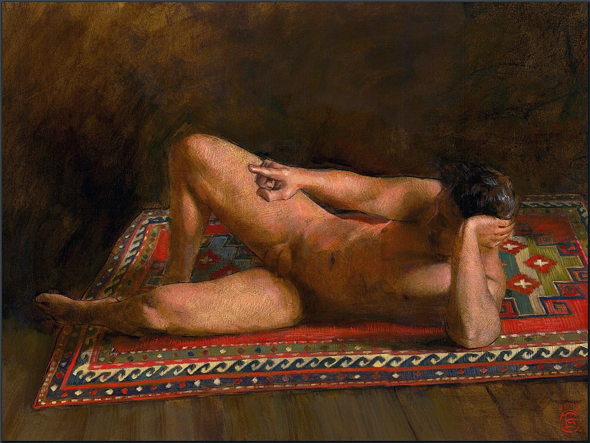   Philip Gladstone; acrylic/canvas 18&quot; X 24&quot; (2009)  