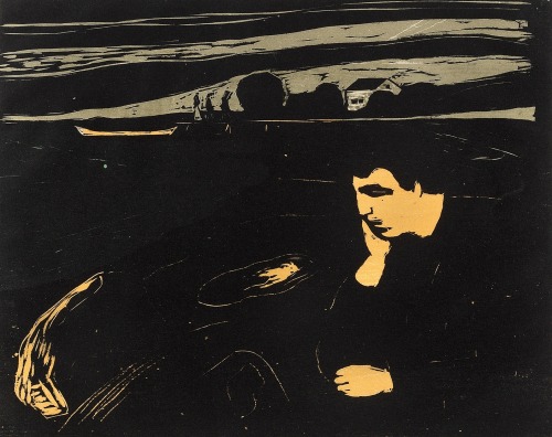 thusreluctant:Melancholy III by Edvard Munch