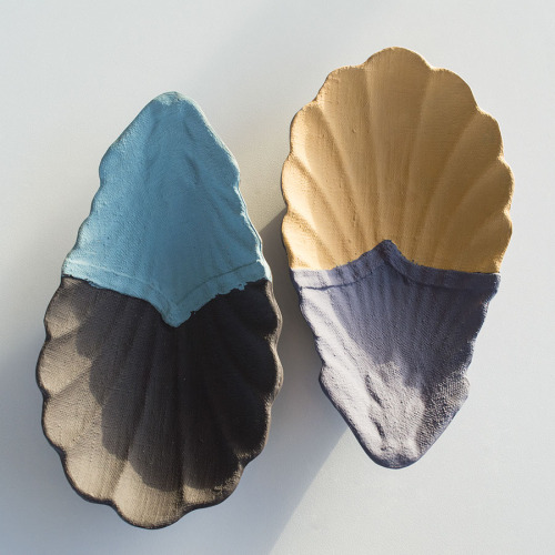 From A Different Cloth - new plates made from coloured stoneware and porcelain.  Textiles from Marce