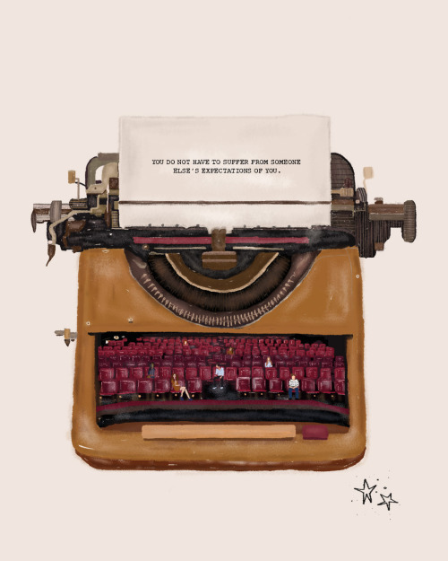 A couple of years ago, I imagined a theatre filled with spectators inside a typewriter. It took me s
